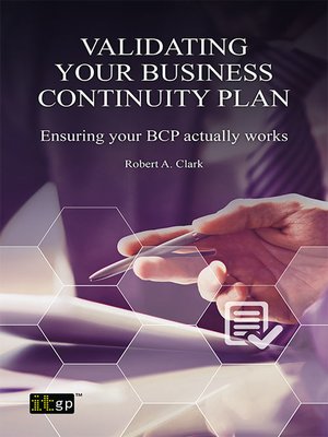 cover image of Validating Your Business Continuity Plan